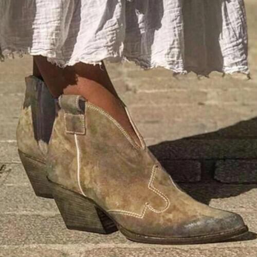 2020 high heels womens shoes autumn and winter ankle boots retro high heel boots ladies short boots womens shoes