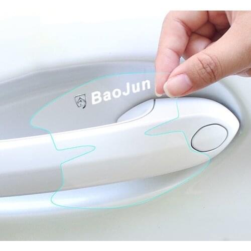 8Pcs TPU Car door handle protective film Car door anti-collision sticker for Baojun 510 730 360 560 RS-5 530 630