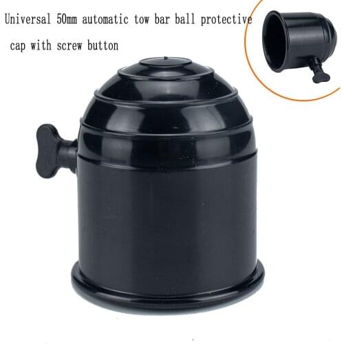 RV Trailer Accessories Universal 50mm Automatic Tow Bar Ball Protective Cap with Screw Button To Prevent Loosening and Falling