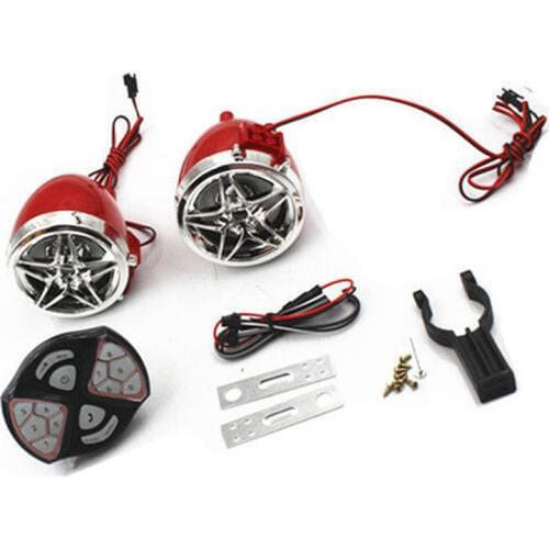 Motorcycle Bluetooth Audio Sound System MP3 FM Radio Stereo Speakers Cafe Racer Cruiser Bobber Chopper Atv