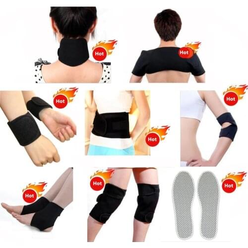 Best Price 13 PCS Tourmaline Brace Products Support Self Heating Belt Neck Shoulder Wrist Elbow Belt Kneepad Ankle Protection