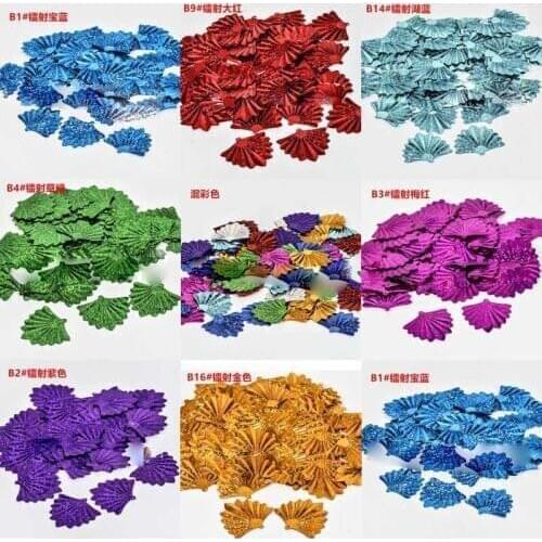 35 × 37mm fan-shaped beads sequins DIY handmade clothing accessories material party decoration sequins
