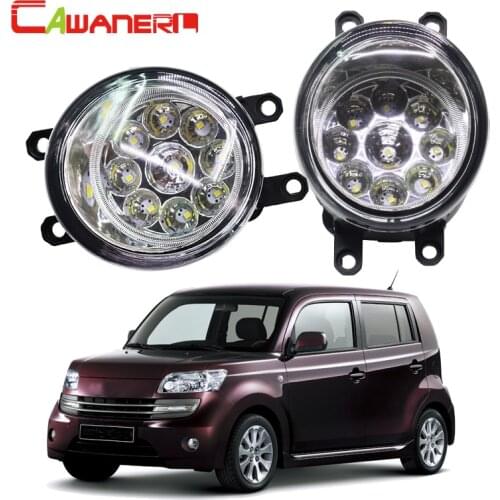 Cawanerl 1 Pair Car LED Bulb Left + Right Fog Light Daytime Running Light DRL 12V DC For Daihatsu Materia (M4_) MPV 2006