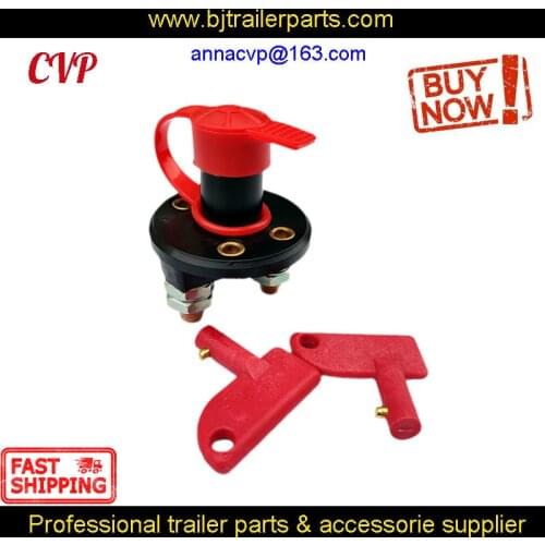 CVP 12/24V Battery Isolator Kill Switch With Key & Cover Cut off Power Kill For Car Truck Caravan Camper Accessories Boat Parts
