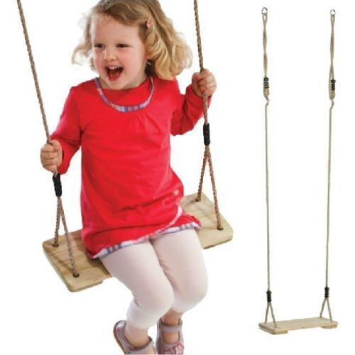 Wooden Baby Kids Swing for Children Plate Toys Outdoor Fun & Sports Improve Health