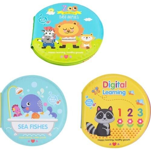 Baby Books Shower Bath Waterproof Books English Cartoon Baby Bath Books Toys Early Learning Educational Toys For Children Gift