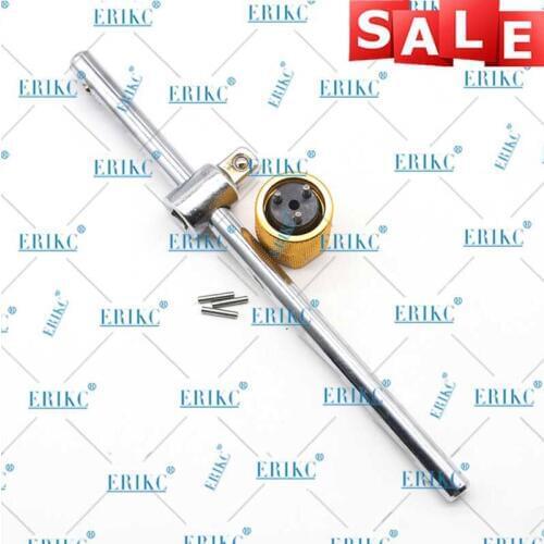ERIKC Three-Jaw Wrench For Removing Common Rial Injector Orifice Plate Control Valve, Injection Dismounting Repair Kits Tool