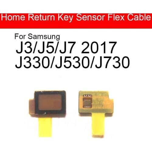 Home Button Menu Keyborad Flex Cable For Samsung Galaxy J3 J5 J7 2017 J330 J530 J730 Light Key Return Sensor Replacement