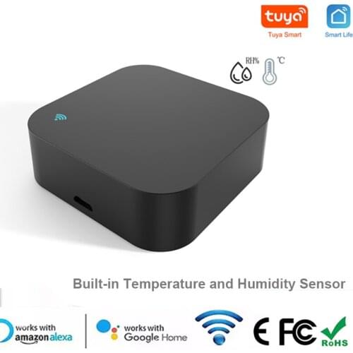 Smart Home Mini Wifi IR Remote Control Universal Remote Built-in Temperature Humidity Sensor Tuya Smart Life Alexa Google Home