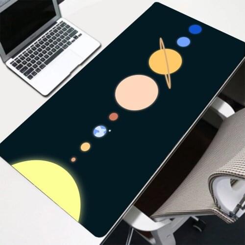 RGB Planet Black Mouse Pad Xxl LED Luminous Hub with 4 Ports USB Pad on The Table Big Mousepepad Large Mouse Carpetmi Pad 5 Xxxl