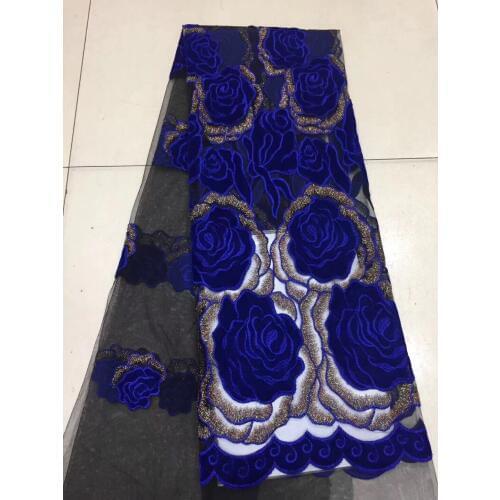 Best Selling Nigerian Dubai Bridal Wedding Dress Lace Fabrics Sequins Embroidered Tulle Net Lace Fabric For Party Dress FJ2817