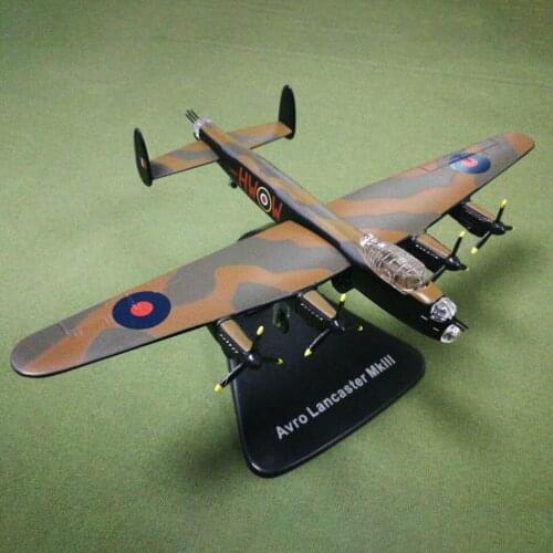 1:144 Scale Avro Lancaster MkIII Diecast Airplanes Models Fighter Alloy Aviation Adult Gifts for Boys Decorations