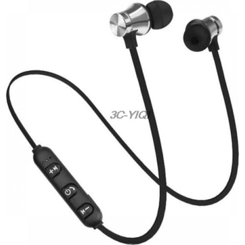 Magnetic Wireless Bluetooth-compatible Earphone Stereo Sports Waterproof Earbuds in-ear Headset with Mic For IPhone 7 Samsung