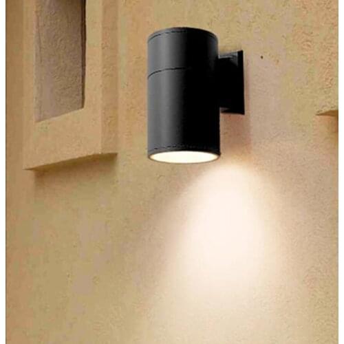12/18W Outdoor Waterproof Porch Wall Light Aluminum Single Head Cylinder Exterior Wall Lamps For Villa Balcony Garden