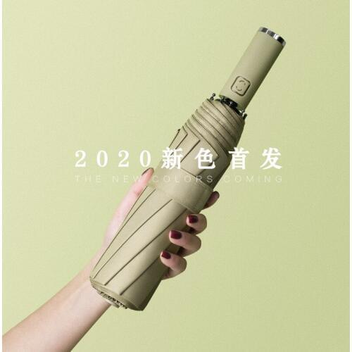 2020 New Ladies unbrella double sunscreen Shade and rain simple automatic umbrella for men and women free shipping