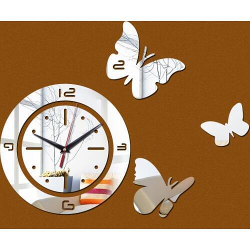 New clock wall clocks stickers quartz watch modern diy 3d acrylic mirror reloj de pared horloge vintage large decorative