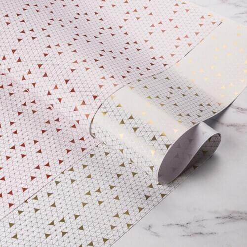 Geometric Patterns Gift Wrapping Paper 70x100cm Gold Foil Paper Gift Box Wrapping Paper