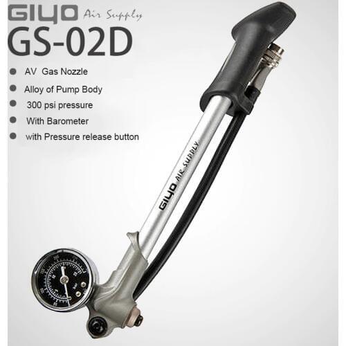 New GIYO 300psi High Pressure Bike Shock Portable Inflator Inflatable Pump For Shock Absorber/Fork Air Supply Bicycle Pump Gauge