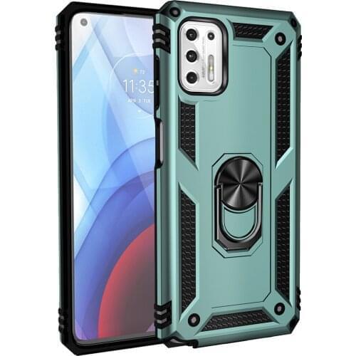 Rugged Armor TPU Bumper Ring Stand Fundas Cover for Motorola Moto G Stylus Gstylus 2021 6.8 Inch Case Shockproof Shell Housing
