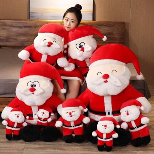 25cm/35cm/50cm Christmas Plush toy Santa Claus doll Children Christmas gift Girlfriend