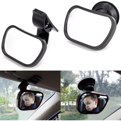 1set Universal 360 Degree Car Interior Mirror Car Child Mirror For Child Seat Safety Auto Headrest Baby Acrylic Rearview Mirror