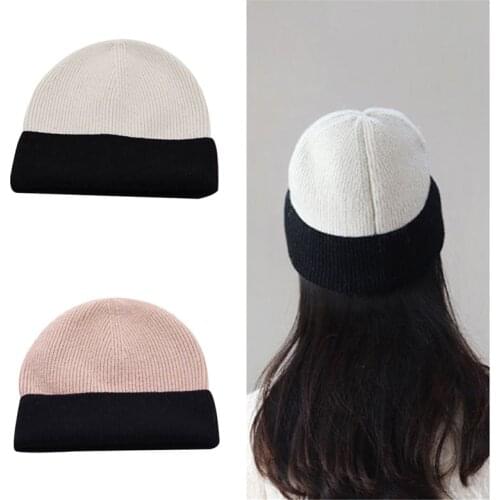 Winter Hats For Woman Design Your Own Beanie DIY Two Side Wool Casual Fashion Personality Warm Hat Embroidery Printed
