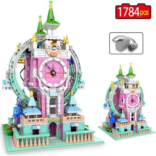 1784Pcs Creator Clock Module Building Block DIY Creative Electronic Clock 3d Model Brickcs Toys For children Birthday Gifts