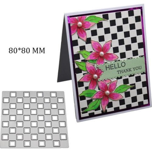 2019 New Arrival Square background Metal Cutting Dies Stencils for DIY Scrapbooking/photo Album stamps Decorative Embossing cuts