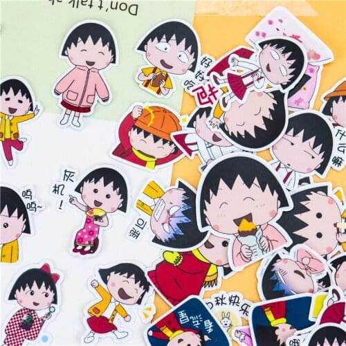 34pcs Creative kawaii self-made sakura momoko stickers/scrapbooking stickers /decorative sticker /DIY craft photo album/phone