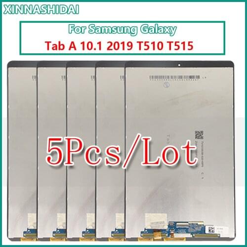 5Pcs For Samsung Galaxy Tab A 10.1 2019 T510 T515 T517 SM-T510 LCD Display Touch Screen Digitizer Assembly Replacement