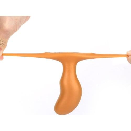 Anal plug invisible wearing backcourt men and women with chrysanthemum anal plug ultra-soft anal reamer device prostate massage