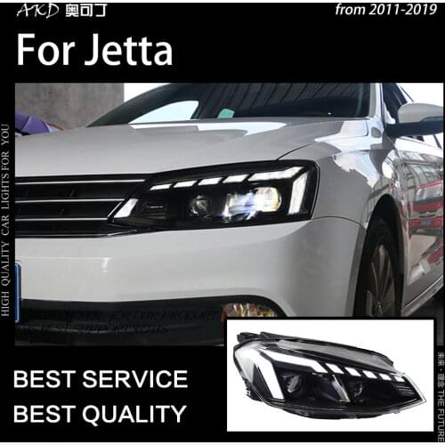 Car Styling for Jetta mk6Headlights 2011-2019 RS5 Design LED Headlight Dynamic Signal Led Projector Lens DRL Auto Accessories