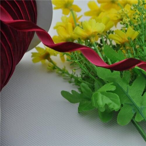 5Y Wine Color 3/8"Velet Ribbon Craft/Wedding/sewing Free Shipping VR02