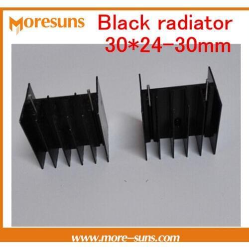 Fast Free Ship 100pcs/lot Black radiator 30*24-30mm Custom Aluminum heatsink