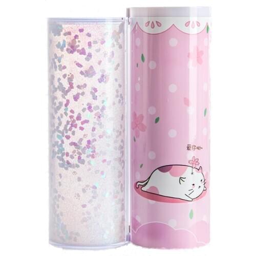 NBX Quicksand style pencil case calculator Creative Circular multifunctional school supplies pen box Giving gifts to child