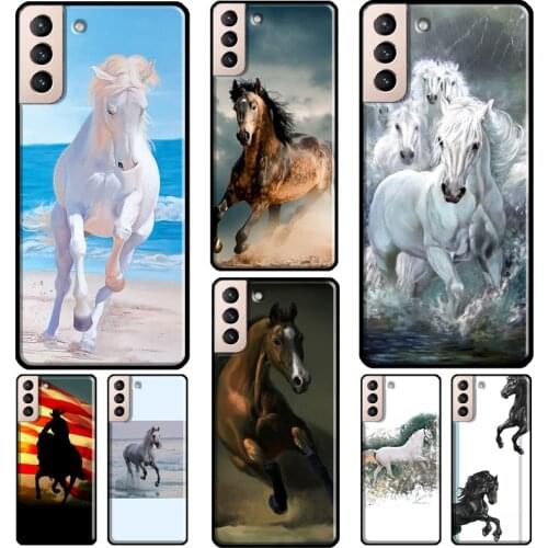 Running Horse Animal Case For Samsung Galaxy S10 S8 S9 Note 10 Plus Note 20 S10e S20 FE S21 Ultra Phone Cover