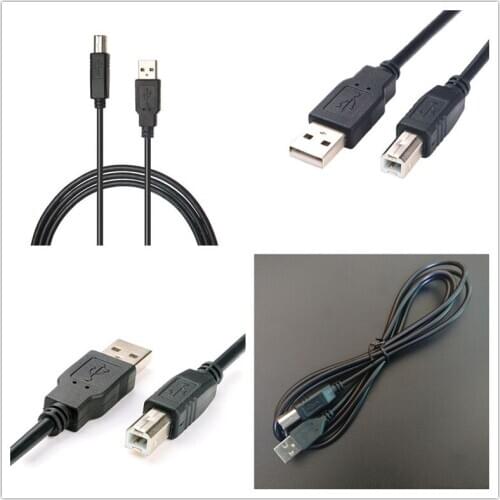 1/1.5m USB High Speed 2.0 A To B Male Cable for Canon Brother Samsung Hp Epson Printer Cord 1Pcs
