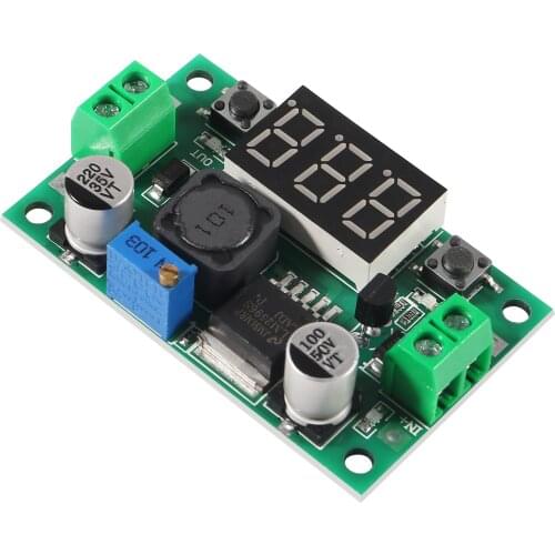 DC-DC Buck Step Down Module LM2596 DC/DC 4.0~40V to 1.25-37V Adjustable Voltage Regulator With LED Voltmeter