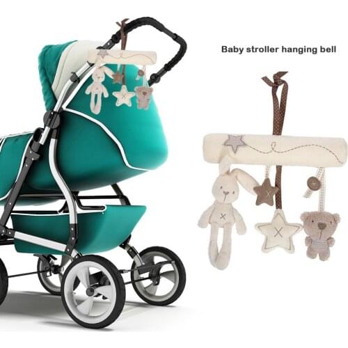 Baby Cartoon Animal Music Play Bed Hanging Bell Infant Stroller Mobile Gift Baby Crib Rattle Toy Soft Cute Rabbit Bear Bell Toy