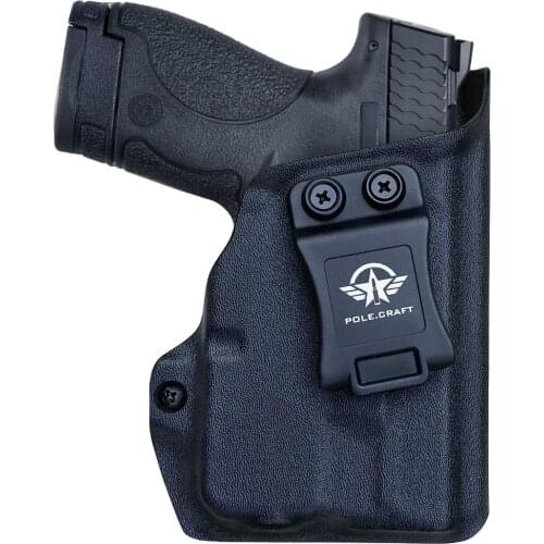 IWB Kydex Holster For Smith & Wesson M&P Shield 9mm/.40 w/TLR-6 - Waistband Concealed Carry - Cover Mag-Button, Widened Entrance