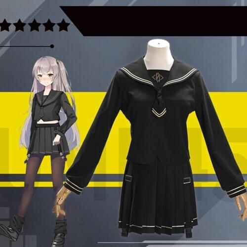 Game Girls Frontline Cosplay Costumes UMP45 Cosplay Costume Japanese School Uniforms Sailor Clothes suits Pleated Dresses Anime