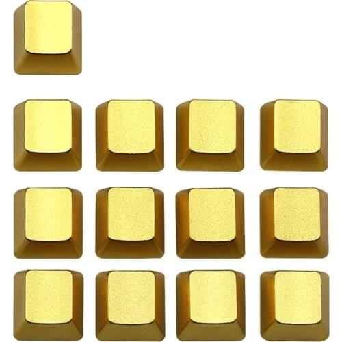 LX9B Replaceable No Words Mechanical Keyboard Metal Keycaps ESC QWERASDF Arrow Cross Shaft Key Cap