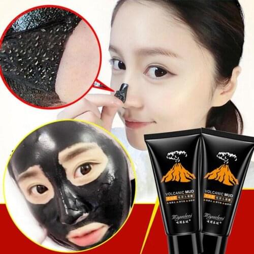 Black Head Mask Volcanic Mud Dead Skin Remove Shrink Pores Mask Acne Nose Film Spot Pull Type Suck Black Head Dropship