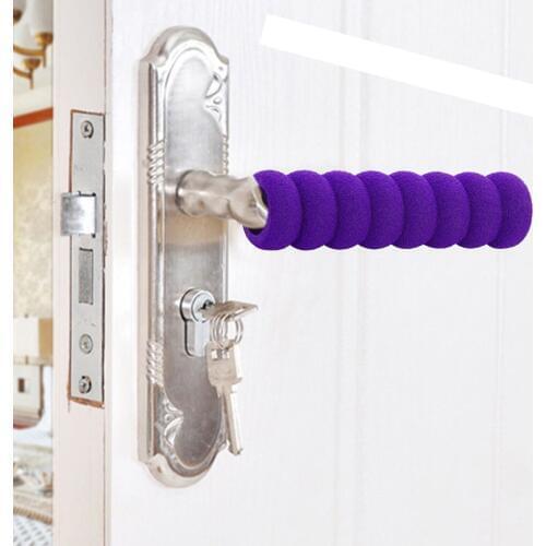 Multiple Colors Spiral Door Handle Cover Practical Anti-Collision Foam Door Knob Sleeve Flexible Knob Cover