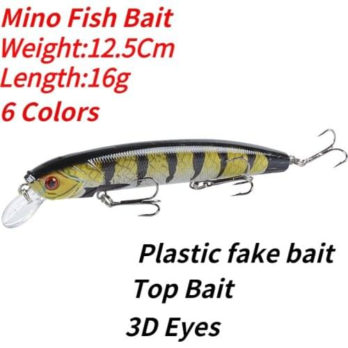 1Pcs 7cm 6g Fishing Lure Minnow Hard Bait with 2 Fishing Hooks Fishing Tackle Lure 3D Eyes Plastic Artificial Bait Wobbler 2021