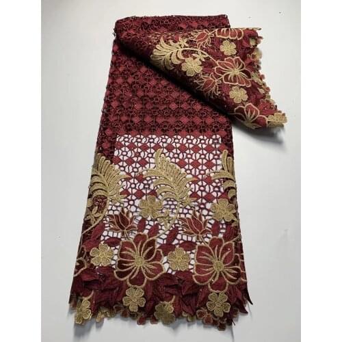 7yards African Bazin Riche Lace Fabric New Design Embroidered High Quality French Lace With Stones Guinea Brocade Fabric