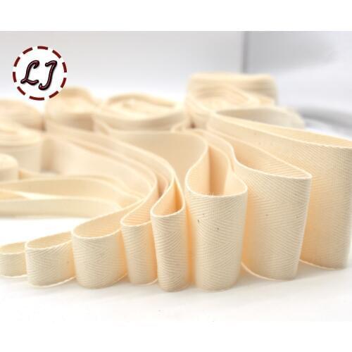 New high quality natural chevron 100% cotton ribbon webbing herring bonebinding tape lace trimming for packing accessories DIY