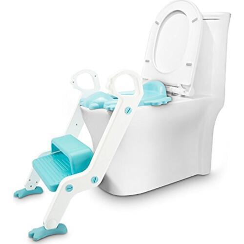 New Baby Toddler Potty Toilet Trainer Safety Seat Chair Step with Adjustable Ladder Infant Toilet Training Non-slip Folding Seat