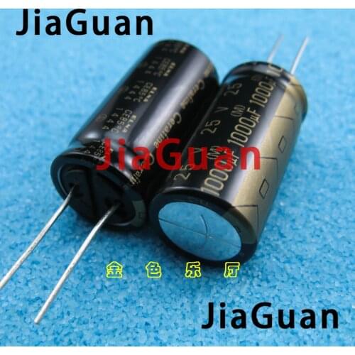 4pcs NEW ELNA ROA Cerafine 1000uF/25V 16X31.5MM 1000UF 25V audio electrolytic capacitor 25V1000UF Black gold 25V 1000UF