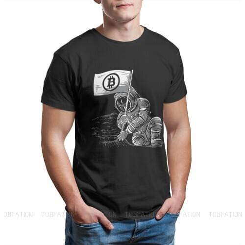 Bitcoin Cryptocurrency Meme Original TShirts BTC Crypto Miner Moon Personalize Homme T Shirt Hipster Clothing 6XL